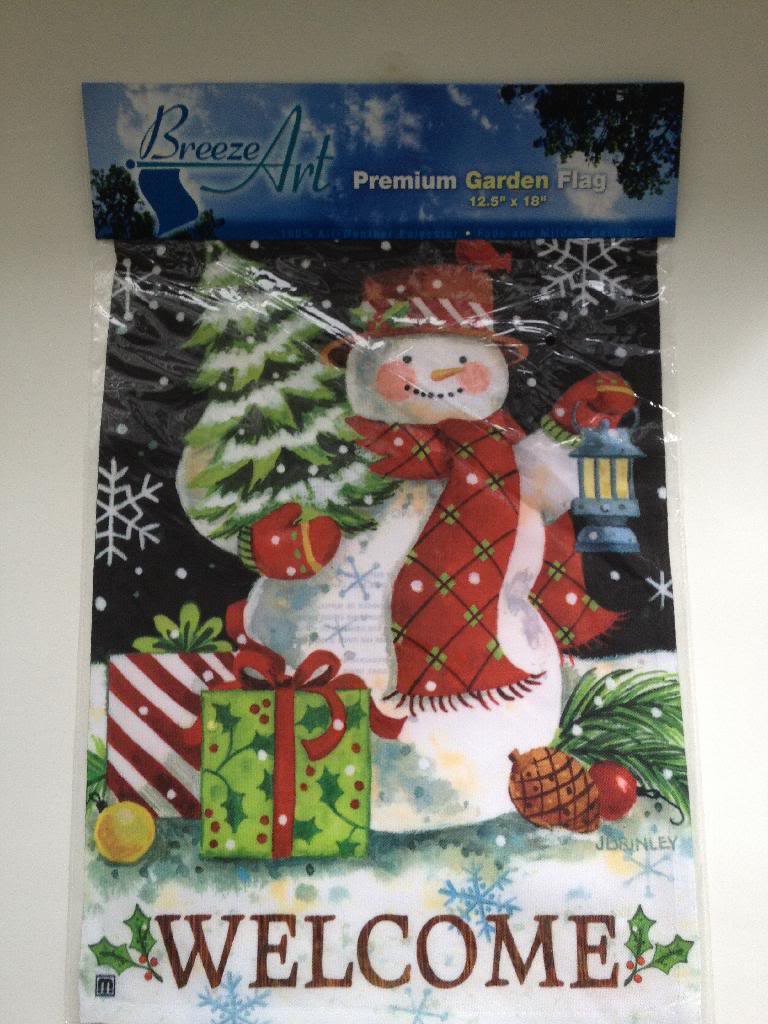 Breeze-Art-Flag-Woodland-Snowman-Welcome-by-Jennifer-Brinley