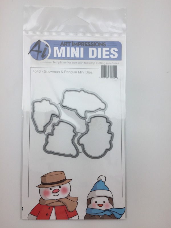 Art-Impressions-Snowman-And-Penguin-Mini-Front-and-Backs-Dies