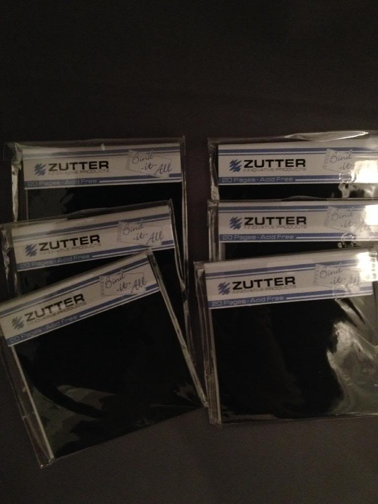 Zutter-Bind-It-All-4x4-Craft-Album-Pages-6-pkg-Black-LOT