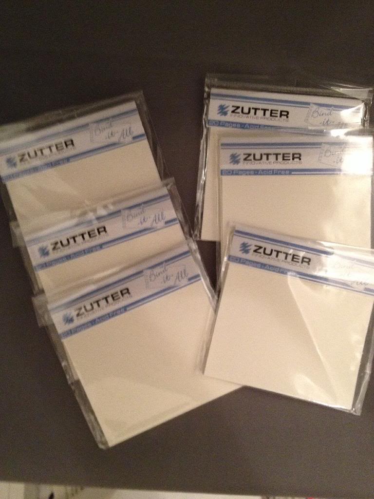 Zutter-Bind-It-All-Album-Pages-6-pkg-4x4-Cream-LOT